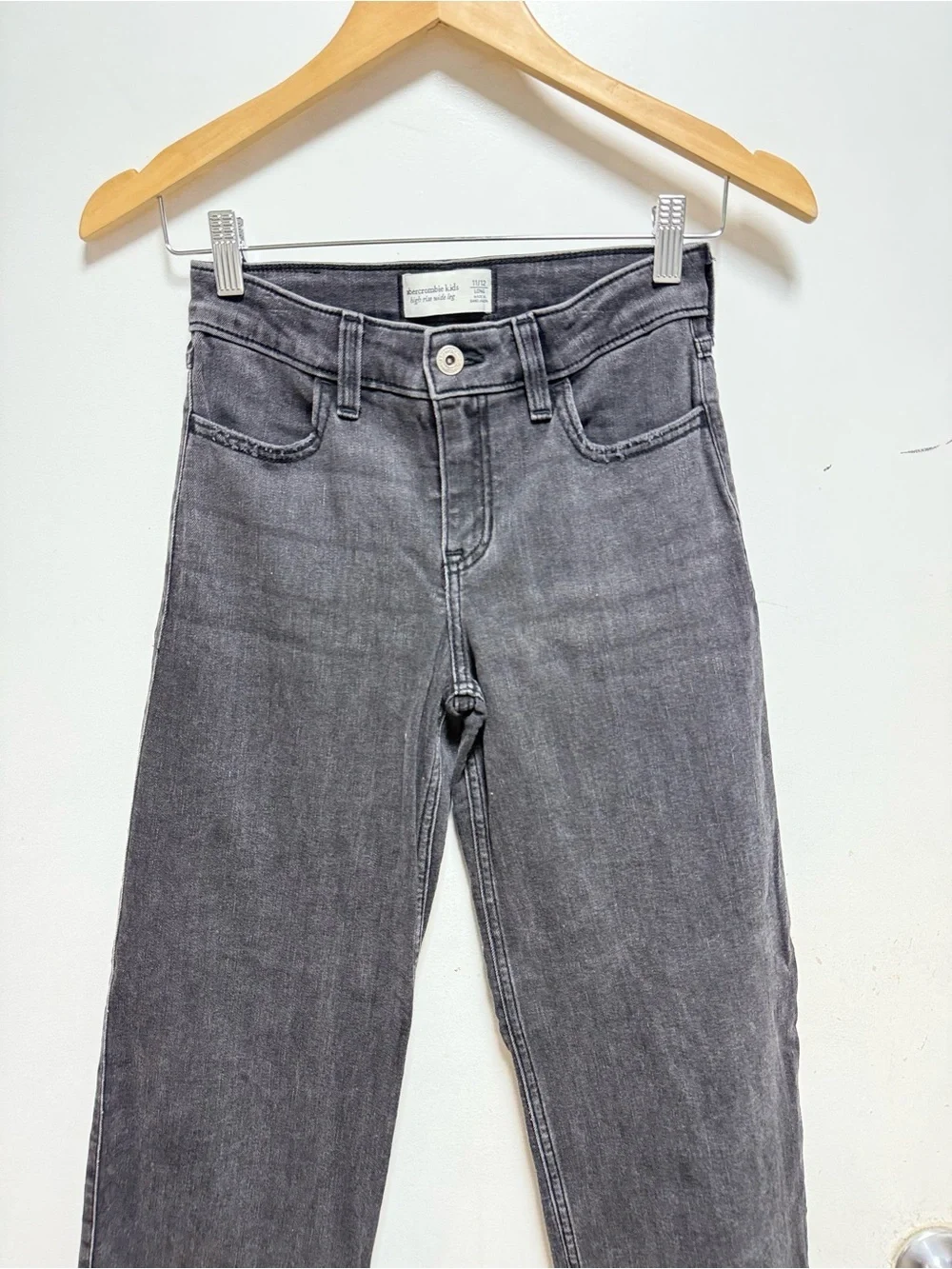 Abercrombie & Fitch Kids Gray Straight-Leg Jeans - Picture 2 of 8